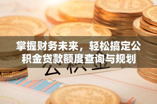巴林左旗掌握财务未来，轻松搞定公积金贷款额度查询与规划