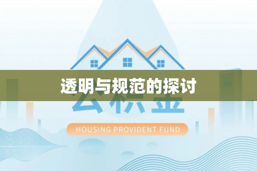 巴林左旗透明与规范的探讨